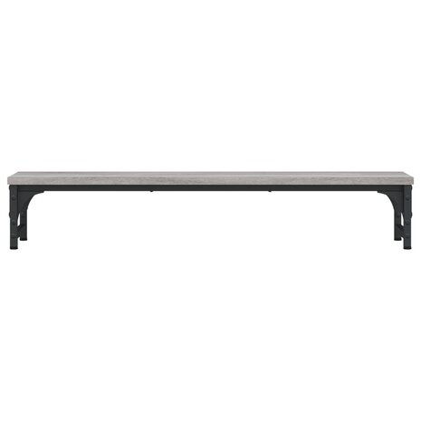 Monitorstandaard 85x23x15,5 cm bewerkt hout grijs sonoma eiken 4