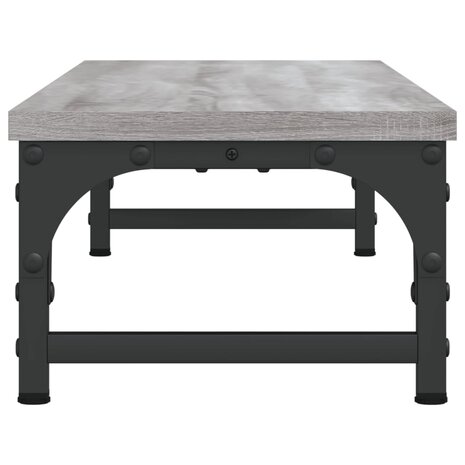 Monitorstandaard 85x23x15,5 cm bewerkt hout grijs sonoma eiken 5