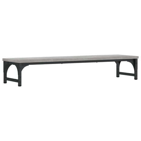 Monitorstandaard 85x23x15,5 cm bewerkt hout grijs sonoma eiken 6