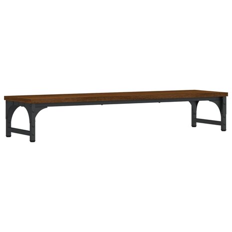 Monitorstandaard 85x23x15,5 cm bewerkt hout bruin eikenkleur 2