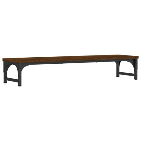 Monitorstandaard 85x23x15,5 cm bewerkt hout bruin eikenkleur 6