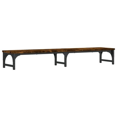 Monitorstandaard 105x23x15,5 cm bewerkt hout gerookt eikenkleur 2