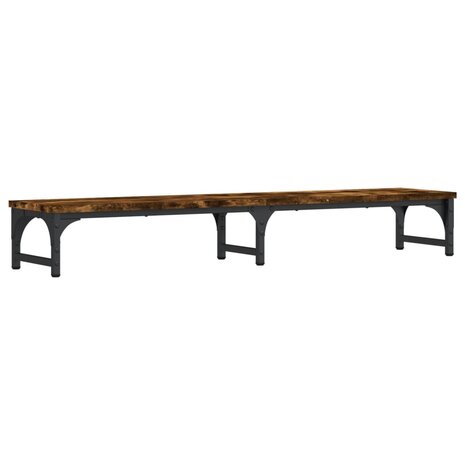 Monitorstandaard 105x23x15,5 cm bewerkt hout gerookt eikenkleur 6