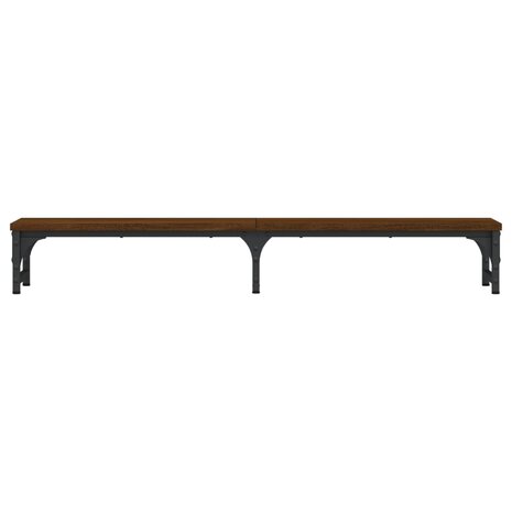 Monitorstandaard 105x23x15,5 cm bewerkt hout bruin eikenkleur 4
