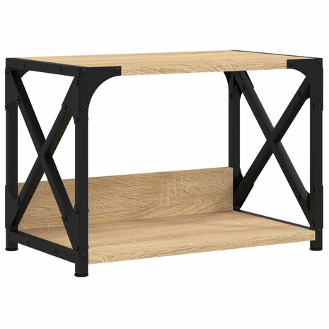 Printerstandaard 44x26x31,5 cm bewerkt hout sonoma eikenkleurig 2