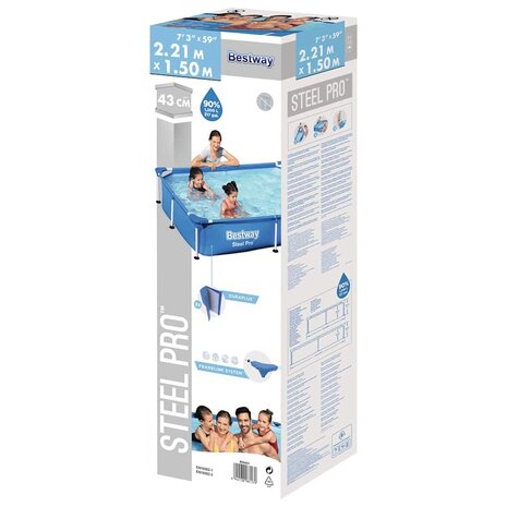 Bestway Steel Pro Zwembad 221x150x43 cm 4