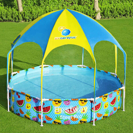 Bestway Steel Pro Kinderzwembad uv Careful bovengronds 244x51 cm 3