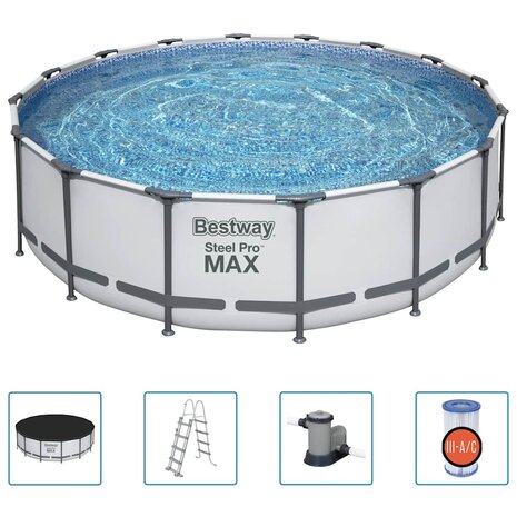 Bestway Steel Pro MAX Zwembadset 488x122 cm 2