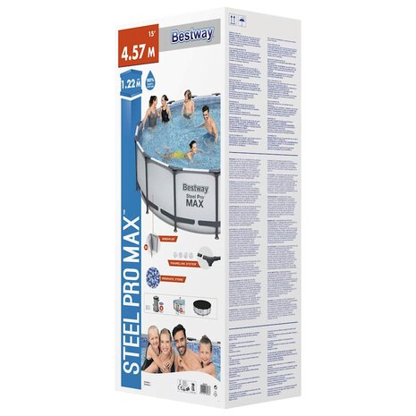 Bestway Zwembadset Steel Pro MAX rond 457x122 cm 9