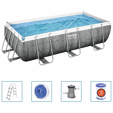 Bestway Zwembadset Power Steel 404x201x100 cm 2