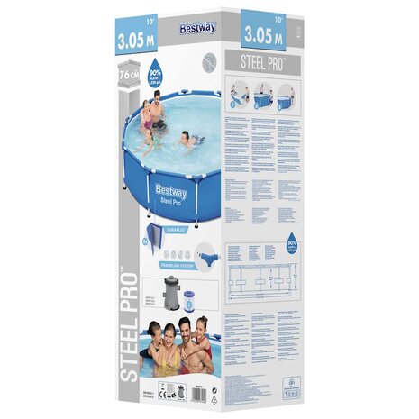 Bestway Zwembad Steel Pro 305x76 cm 5