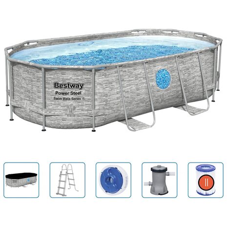 Bestway Zwembadset Power Steel 427x250x100 cm 3
