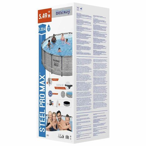 Bestway Zwembad Power Steel 549x122 cm 8