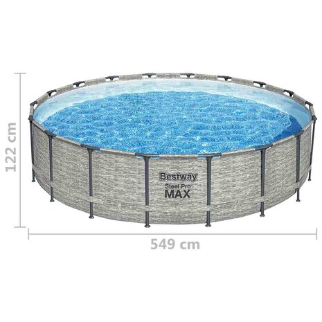 Bestway Zwembad Power Steel 549x122 cm 9