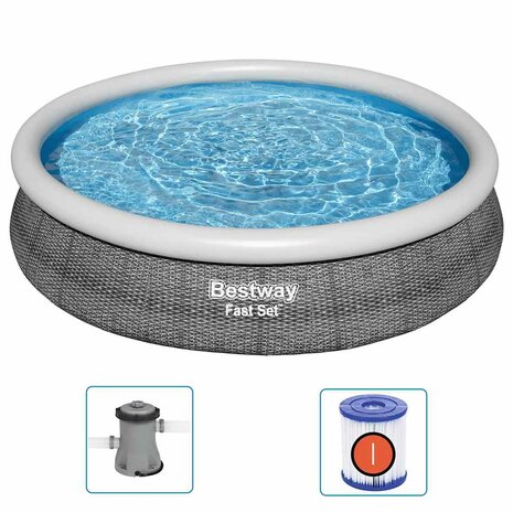 Bestway Zwembadset rond 366x76 cm 2