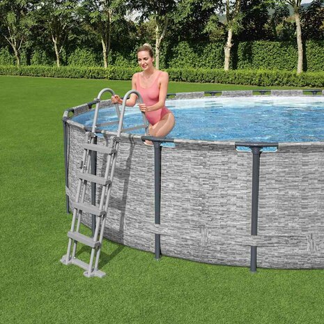 Bestway Flowclear Zwembadladder met 4 treden 122 cm 1
