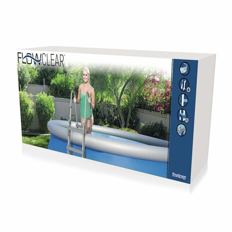 Bestway Zwembadladder 4 treden Flowclear 122 cm 58331  6