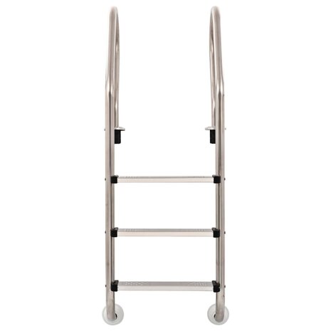 Zwembadladder met 3 sporten 120 cm roestvrij staal 304 2
