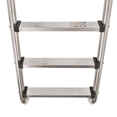 Zwembadladder met 3 sporten 120 cm roestvrij staal 304 4