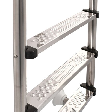 Zwembadladder met 3 sporten 120 cm roestvrij staal 304 5