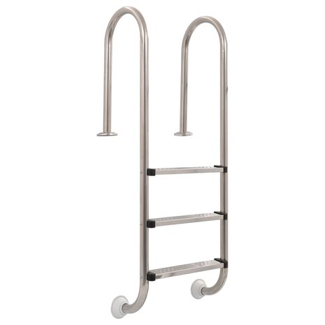 Zwembadladder met 3 sporten 120 cm roestvrij staal 304 1