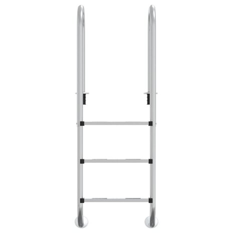 Zwembadladder 54x38x158 cm 304 roestvrijstaal 3