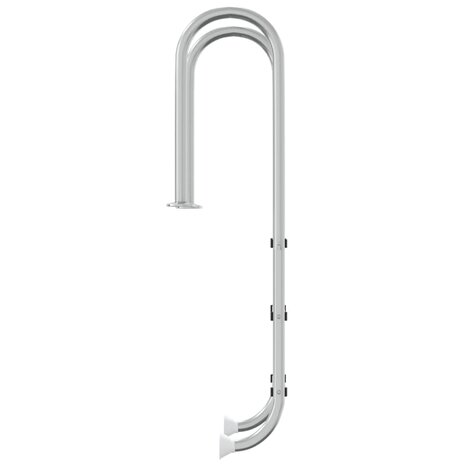 Zwembadladder 54x38x158 cm 304 roestvrijstaal 4