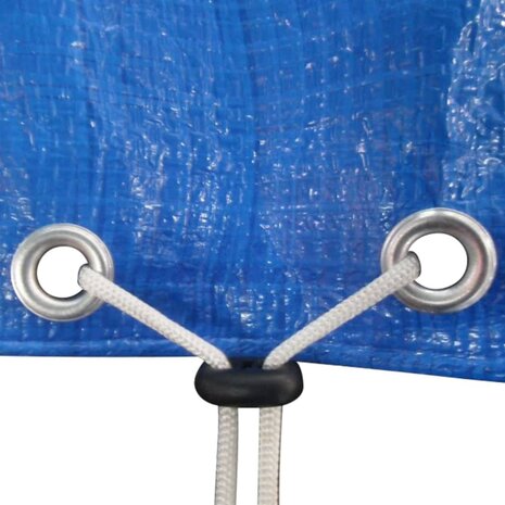 Zwembadhoezen 2 st rond 90 g/m² 460 cm PE 7