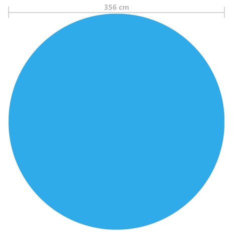 Zwembadhoes 356 cm PE blauw 4