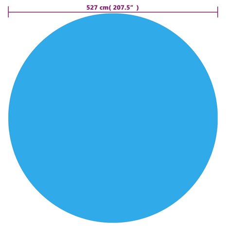 Zwembadhoes 527 cm PE blauw 4
