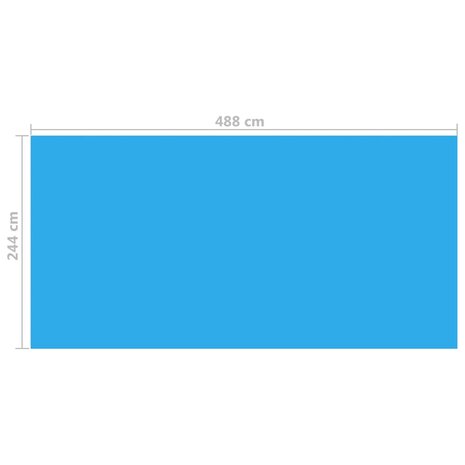 Zwembadhoes 488x244 cm PE blauw 4