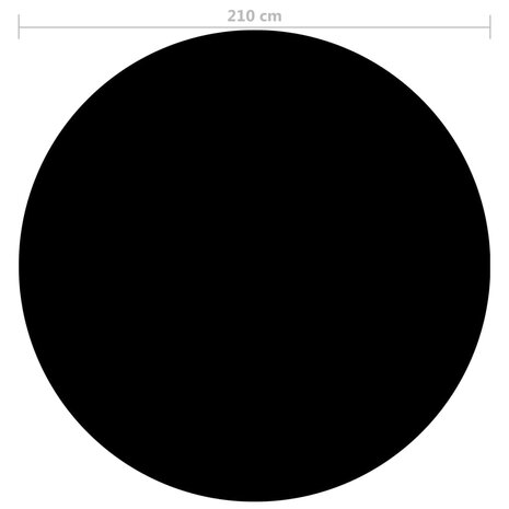 Zwembadhoes 210 cm PE zwart 3
