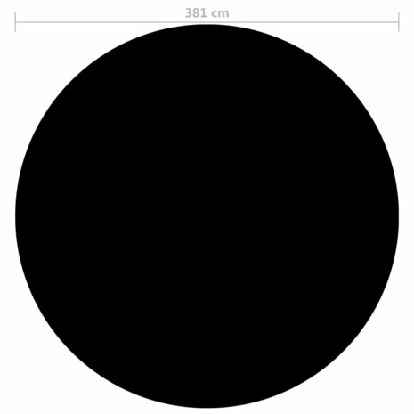 Zwembadhoes 381 cm PE zwart 3