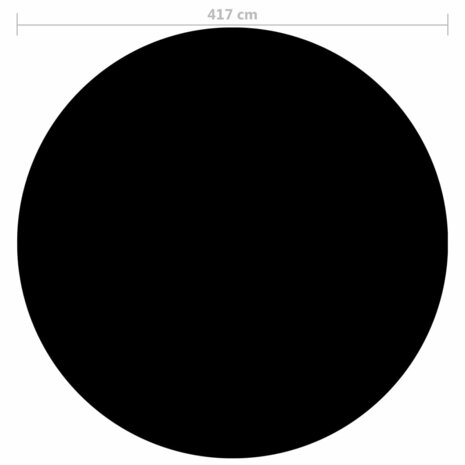 Zwembadhoes 417 cm PE zwart 3