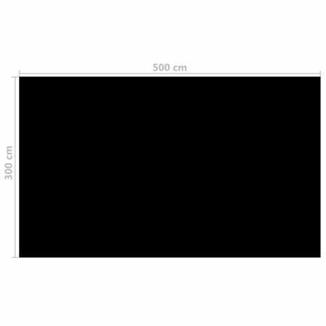 Zwembadhoes rechthoekig 500x300 cm PE zwart 4