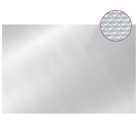 Zwembadhoes 300x200 cm PE zilverkleurig 2