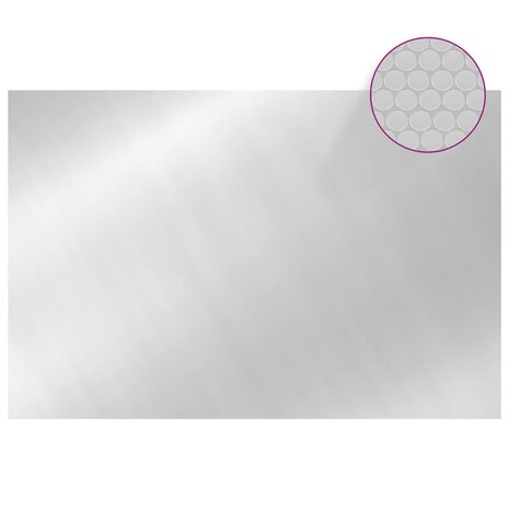 Zwembadhoes 300x200 cm PE zilverkleurig 3