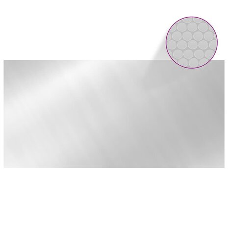 Zwembadhoes 450x220 cm PE zilverkleurig 3