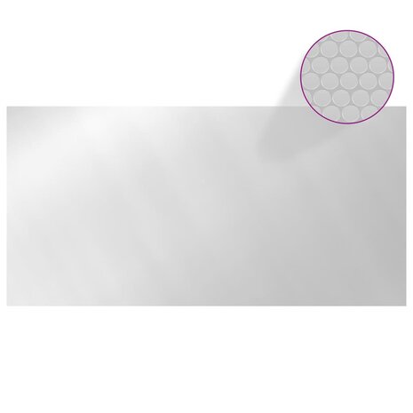 Zwembadhoes 488x244 cm PE zilverkleurig 3