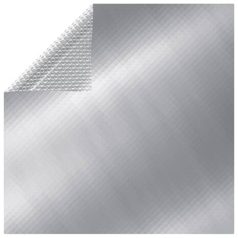 Zwembadhoes rechthoekig 600x400 cm PE zilverkleurig 1
