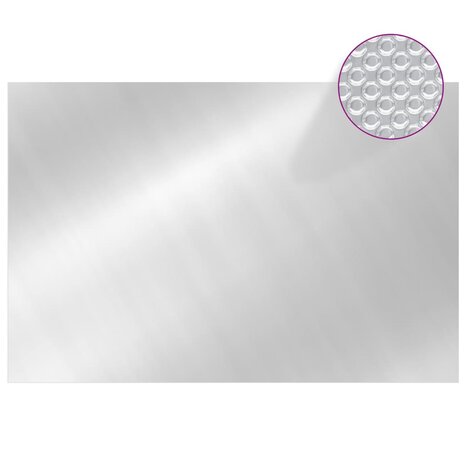 Zwembadhoes rechthoekig 600x400 cm PE zilverkleurig 3