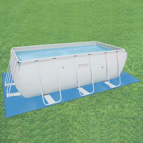 Bestway Zwembadbodembeschermers 8 st blauw 58220 4