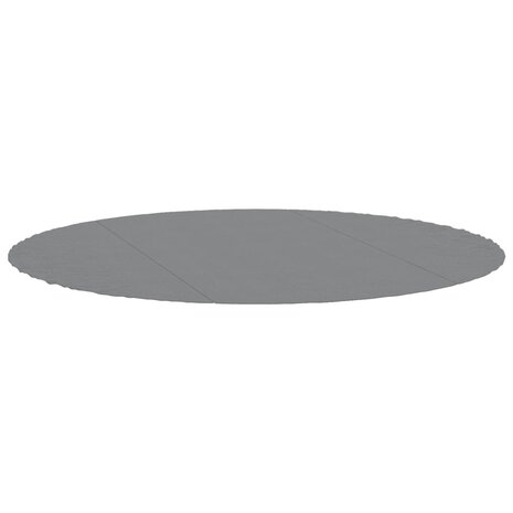 Zwembadgrondzeil Ø306 cm polyester geotextiel lichtgrijs 3