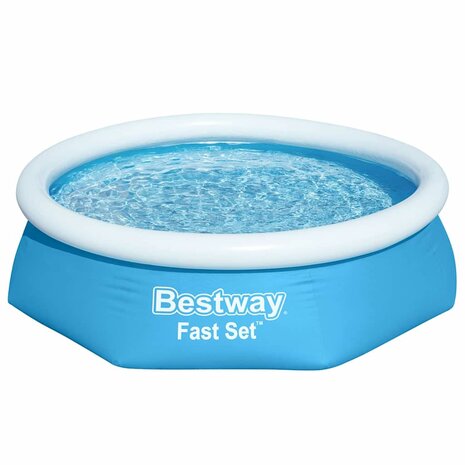 Bestway Fast Set Zwembad opblaasbaar rond 244x66 cm 2