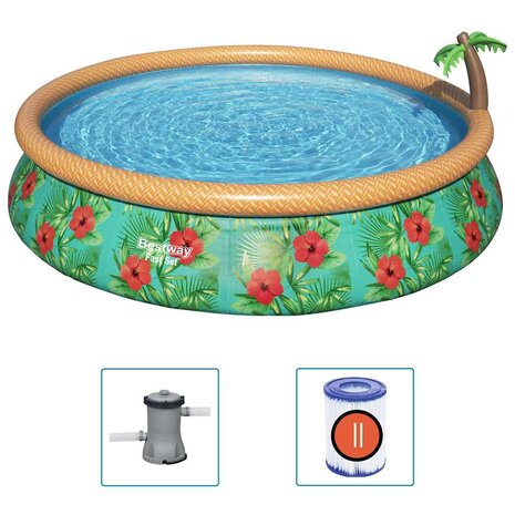 Bestway Fast Set Zwembadset Paradise Palms opblaasbaar 457x84 cm 2