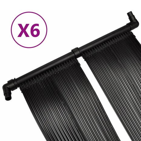 Solarverwarmingspanelen voor zwembad 6 st 80x620 cm 2