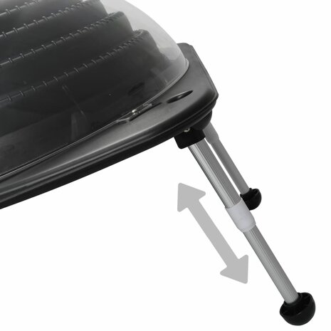 Zwembadverwarming solar 75x75x36 cm HDPE aluminium 3