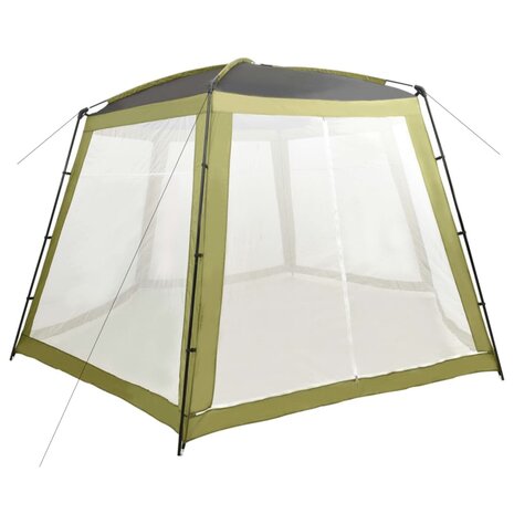 Zwembadtent 500x433x250 cm stof groen 1