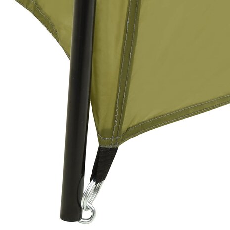 Zwembadtent 500x433x250 cm stof groen 4