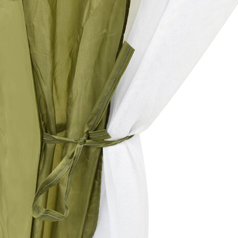 Zwembadtent 500x433x250 cm stof groen 6
